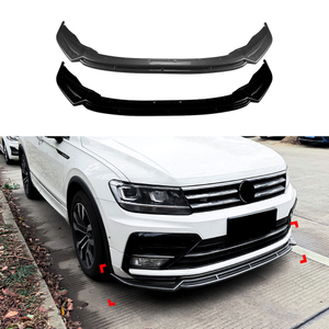 AMP-Z Front Bumper Lip Splitter For VW Volkswagen Tiguan MK2 Rline 2017-2020