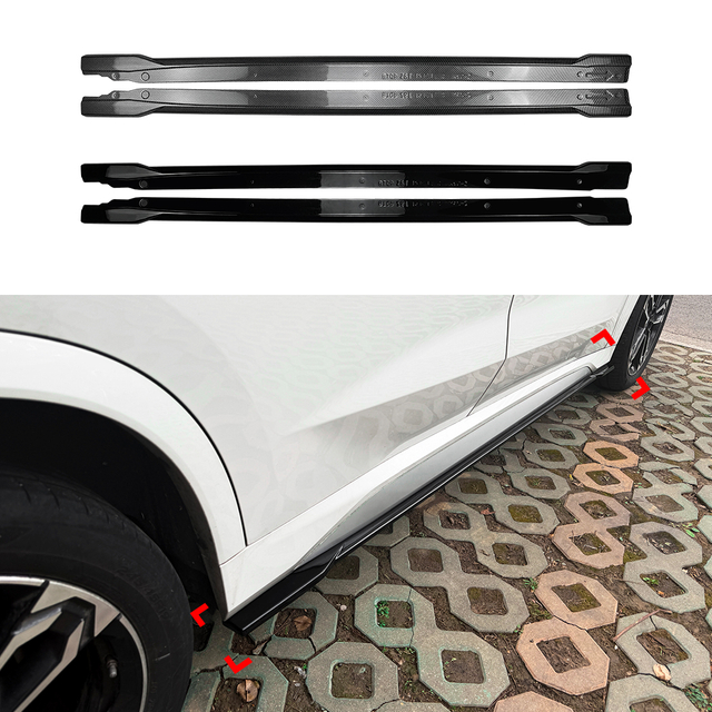 AMP-Z Side Skirt Rocker Panel Splitter Lip For BMW X1 iX1 U11 M Sport 2023+