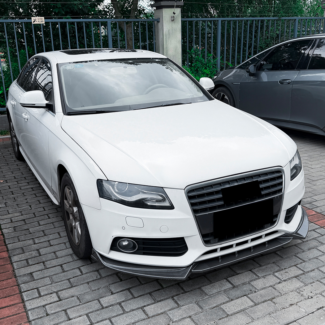 AMP-Z Front Bumper Lip Splitter For Audi A4 B8 Standard 2009-2012