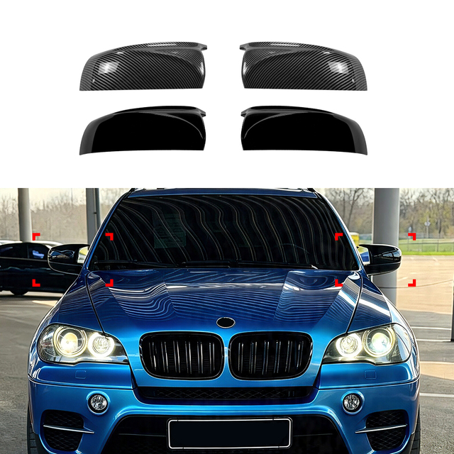 AMP-Z Wing Mirror Cover For BMW X5 X6 E70 E71 2007-2013