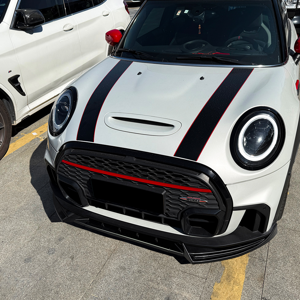 AMP-Z Front Bumper Lip Splitter For BMW Mini Cooper JCW Mini One Mini Cooper S F55 F56 F57 Facelift 2022-2023