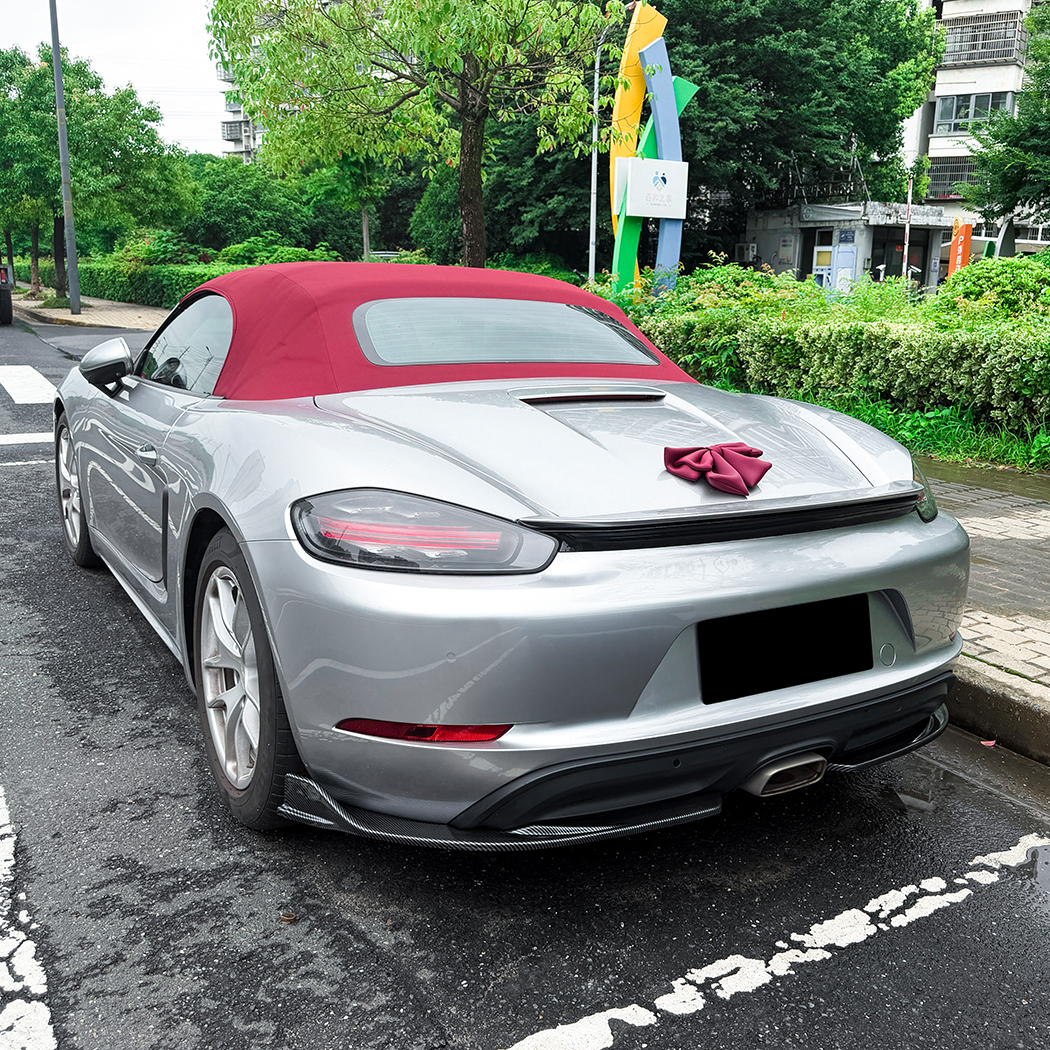 AMP-Z Rear Bumper Spoiler Lip For Porsche 718 Cayman 982 2016+