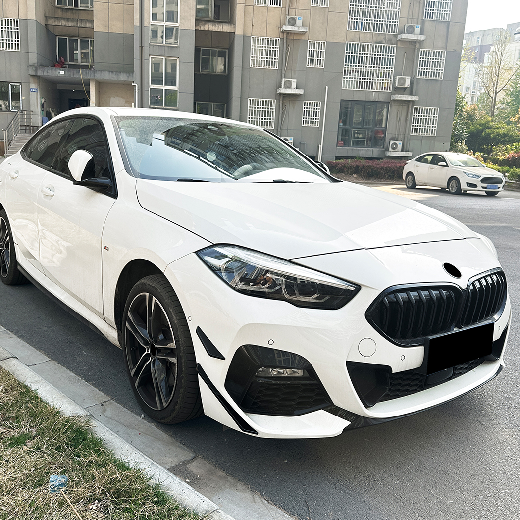 AMP-Z Front Bumper Fins Side Spoiler Canards For BMW 2 Series F44 M Sport 2020-2024
