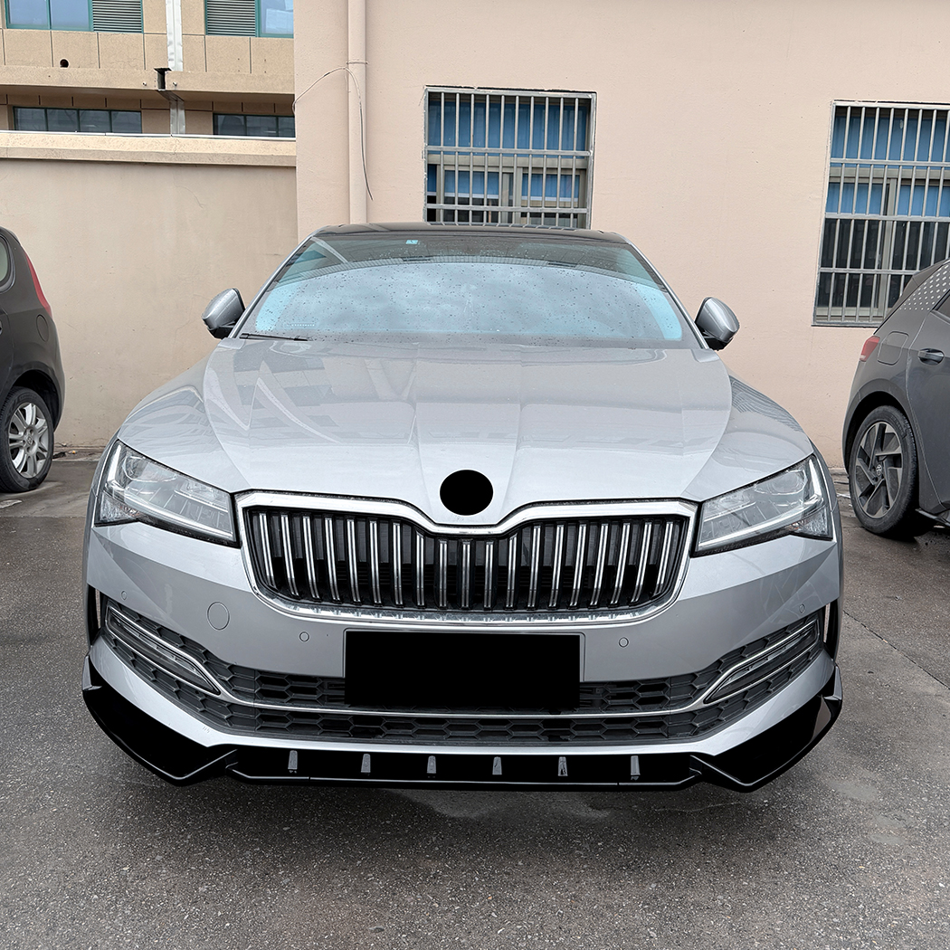 AMP-Z Front Bumper Lip Splitter For Skoda Superb B8.5 2019-2022