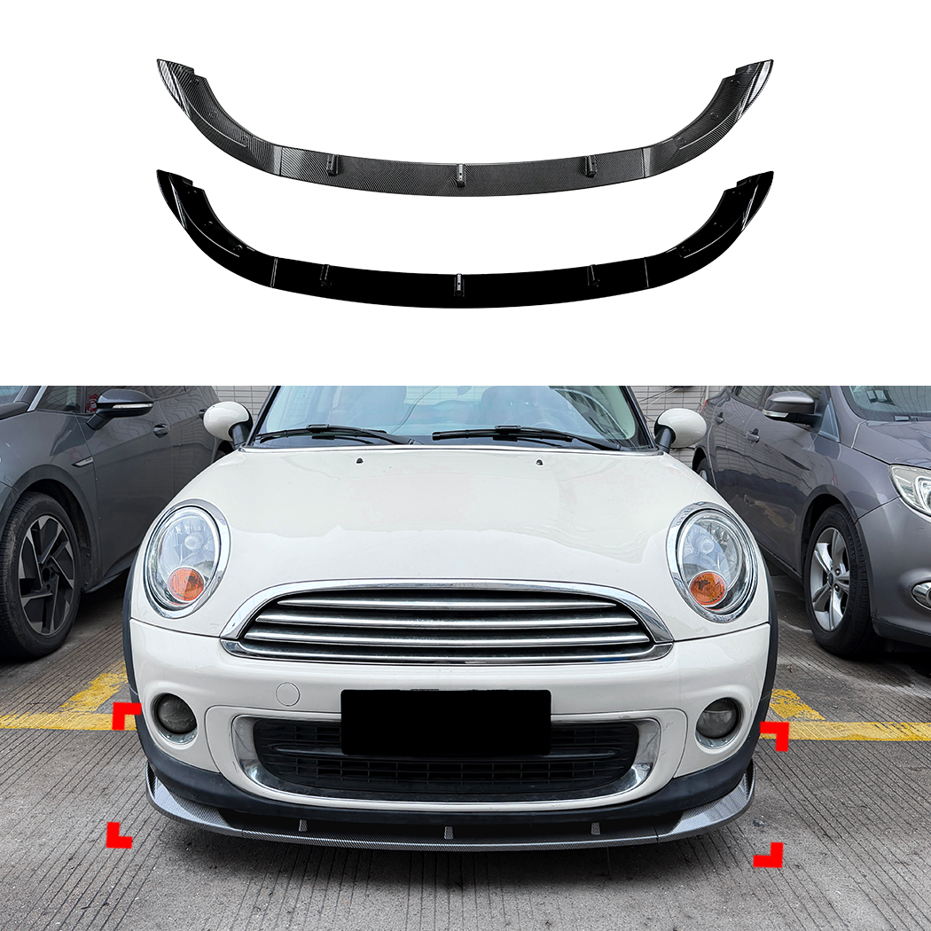 AMP-Z Front Bumper Lip Splitter For BMW Mini R56 R57 Facelift 2011-2014