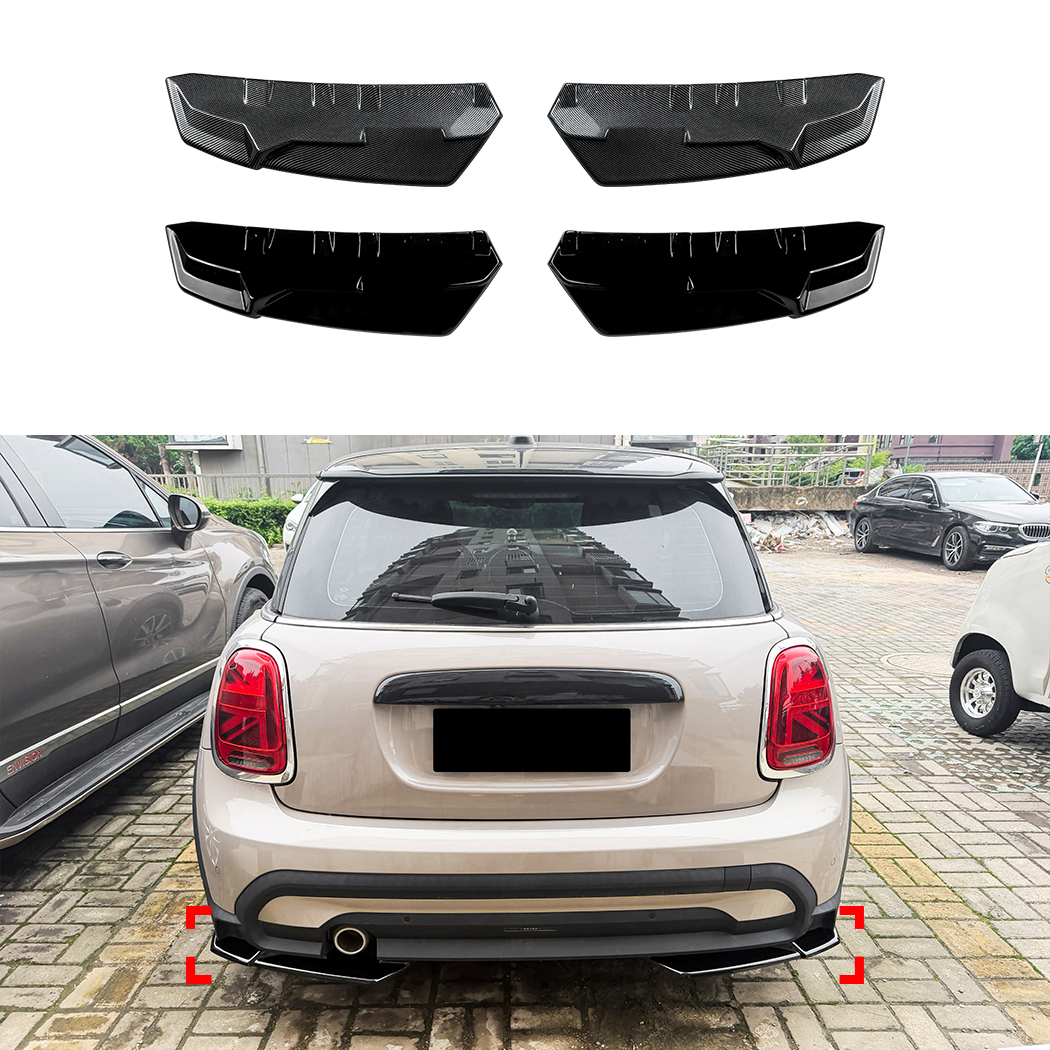 AMP-Z Rear Bumper Spoiler Lip For BMW Mini Cooper F55 F56 F57 Facelift 2022-2024