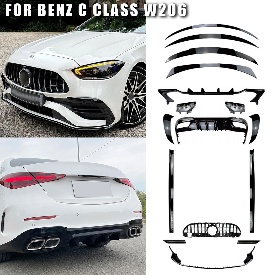 AMP-Z Full Body Kit Set For Mercedes Benz C Class W206