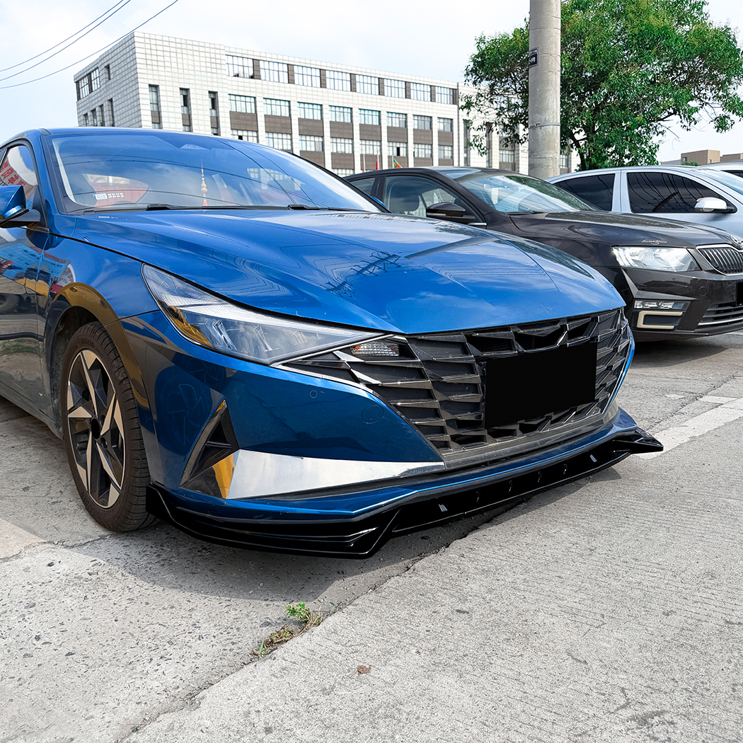 AMP-Z Front Bumper Lip Splitter For Hyundai Elantra MK7 Standard 2021-2023