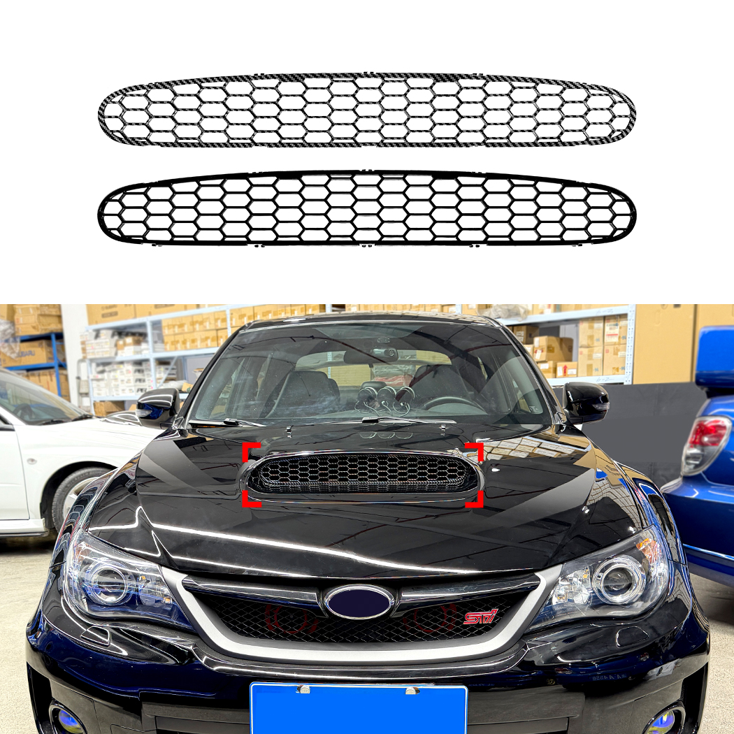 AMP-Z Engine Hood Air Vents Dust Cover For Subaru Impreza WRX STI 2008-2014