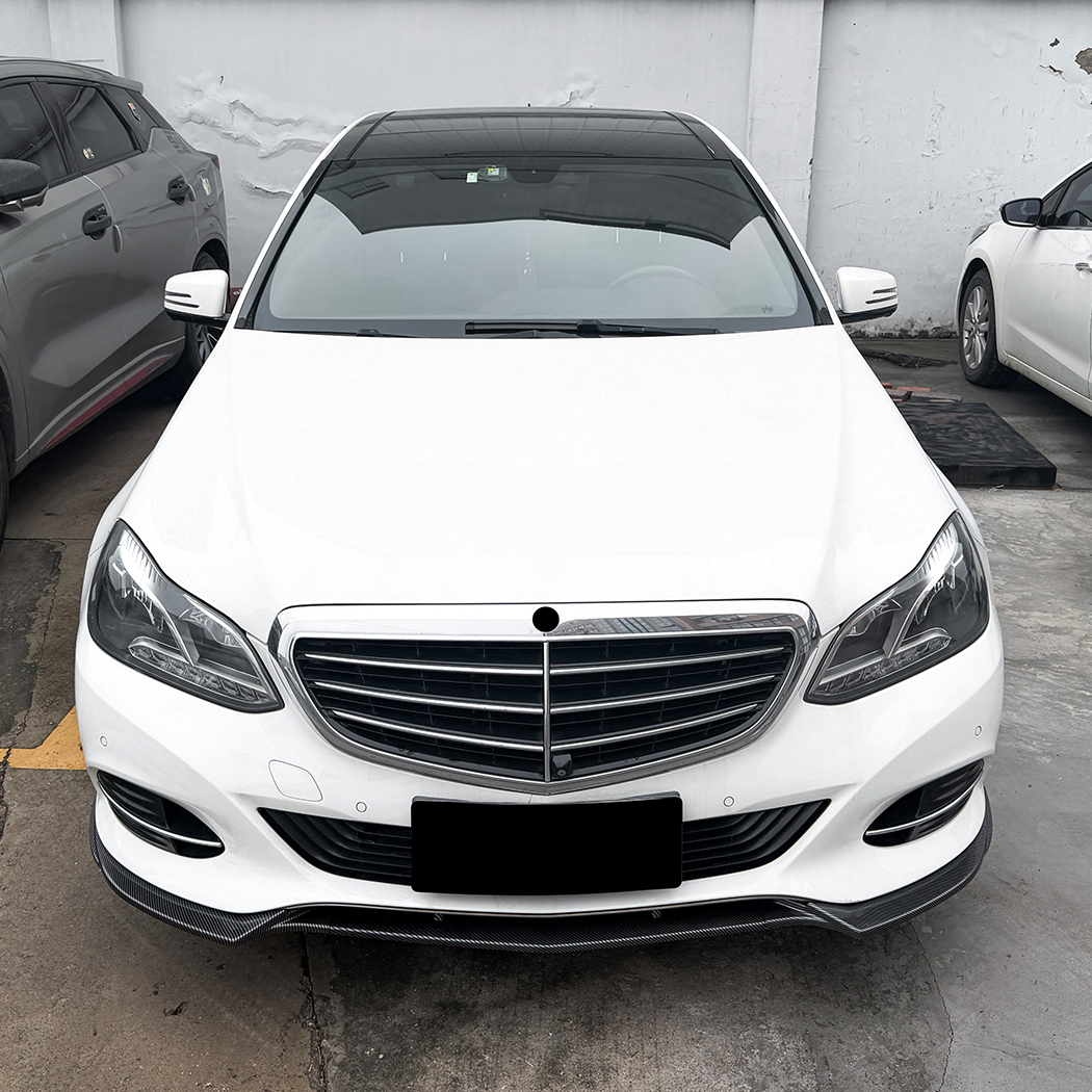 AMP-Z Front Bumper Lip Spiltter For Mercedes Benz E Class W212 Facelift Standard 2013-2016