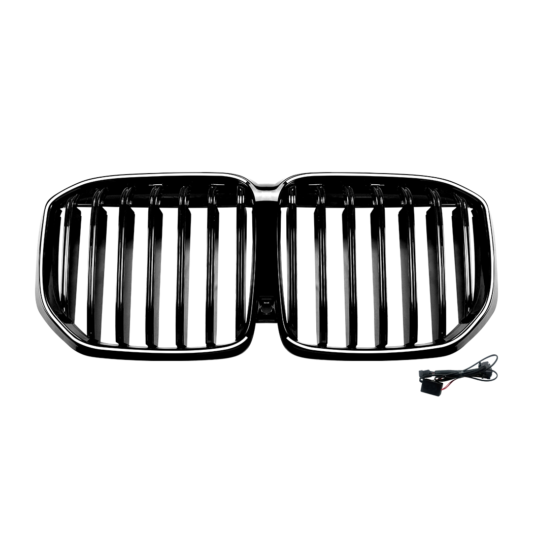Grade do para-choque dianteiro AMP-Z com luzes para BMW X7 G07 LCI 2023+