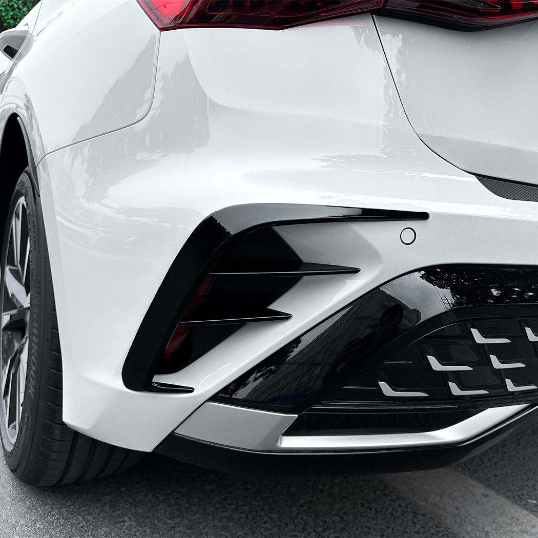 AMP-Z Rear Bumper Fins Spoiler Canards For Audi A3 8Y Sline Facelift Hatchback