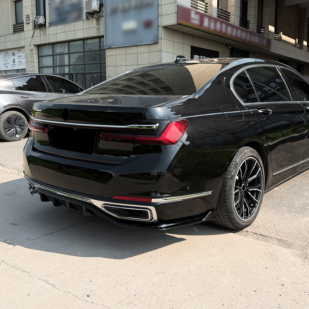 AMP-Z Rear Bumper Spoiler Lip For BMW 7 Series G11 G12 Facelift Standard 2019-2022