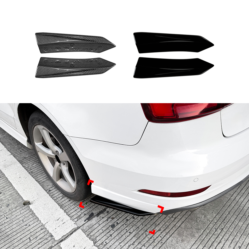 AMP-Z Rear Side Splitter Sticker For Audi A3 S3 8Y Sline Sedan 2021+