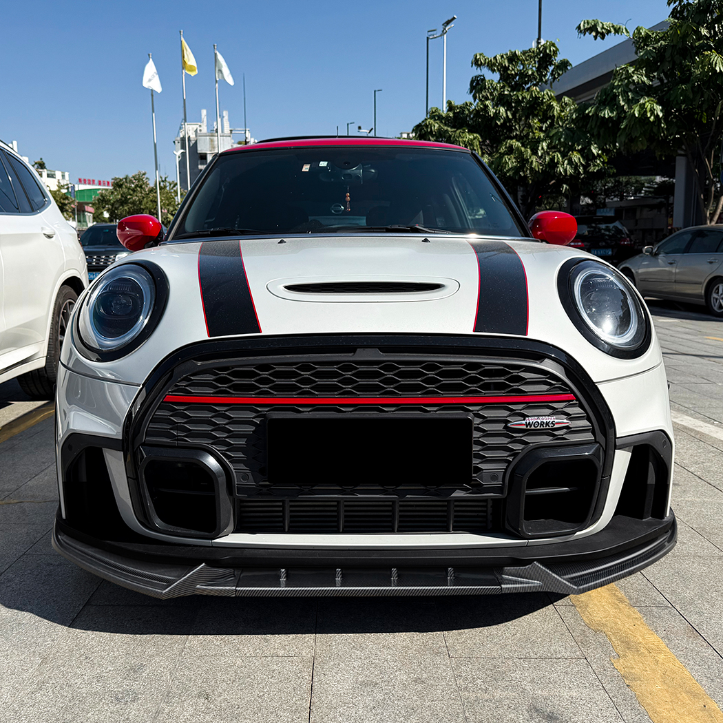 AMP-Z Front Bumper Lip Splitter For BMW Mini Cooper JCW Mini One Mini Cooper S F55 F56 F57 Facelift 2022-2023