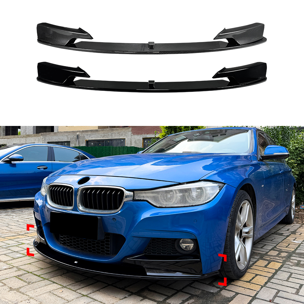 AMP-Z Front Bumper Lip Splitter For BMW 3 Series F30 F31