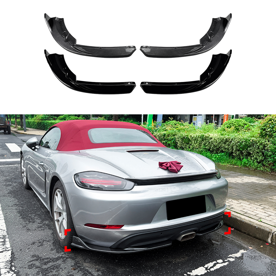 AMP-Z Rear Bumper Spoiler Lip For Porsche 718 Cayman 982 2016+