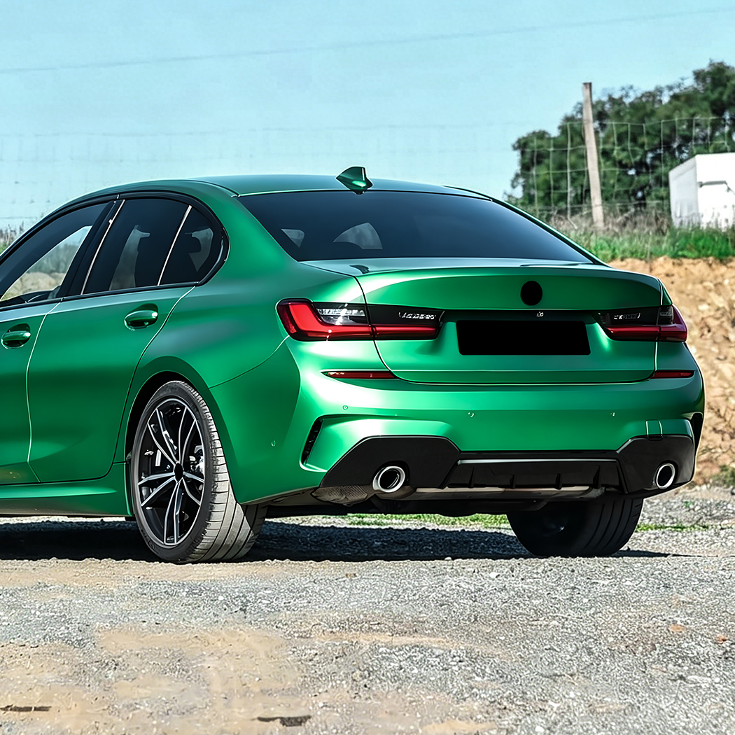 AMP-Z Rear Bumper Spoiler Lip Black For BMW 3 Series G20 G21 Pre-facelift M Sport 2019-2022