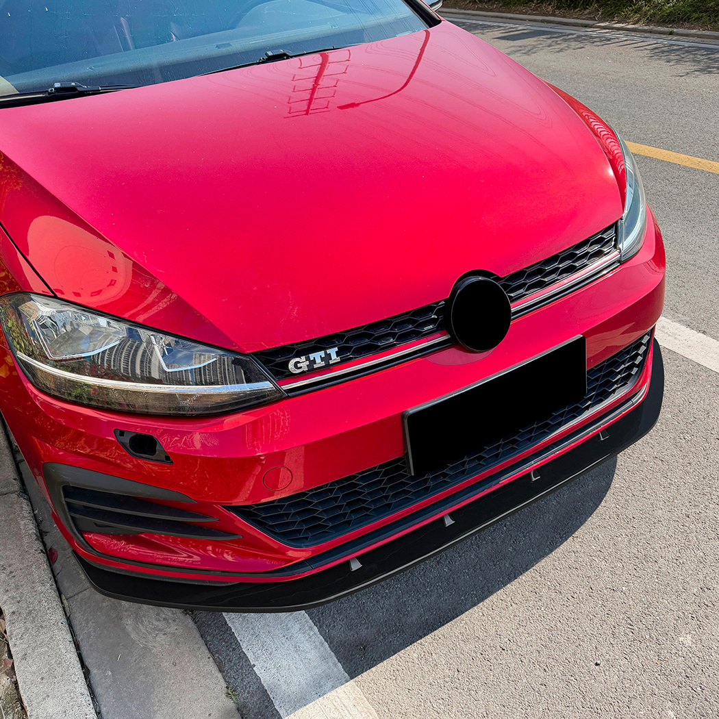 AMP-Z Front Bumper Lip Splitter For VW Volkswagen Golf MK7.5 GTI GTD GTE 2017-2019