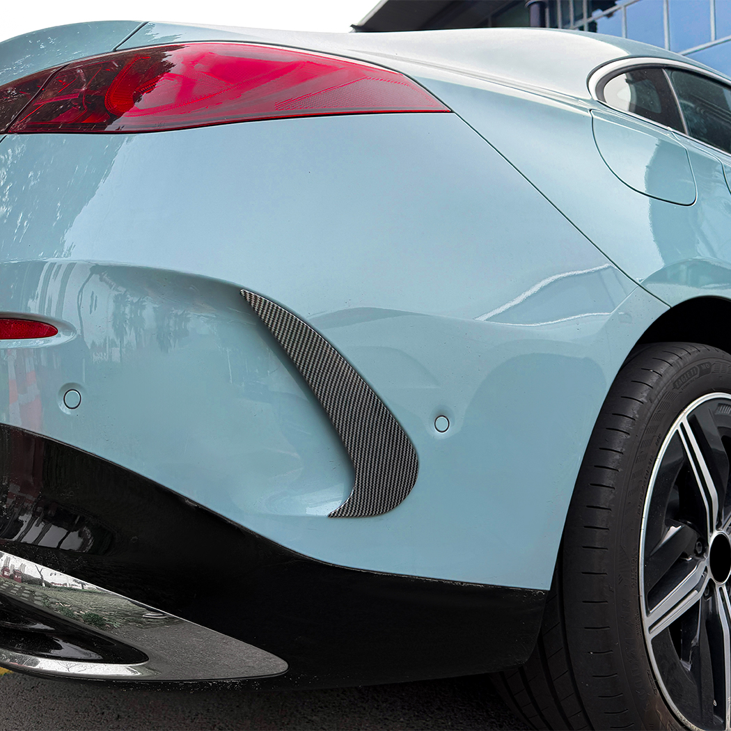 AMP-Z Rear Bumper Fins Spoiler Canards For Mercedes Benz CLA Class C174 C178 AMG Line 2026+